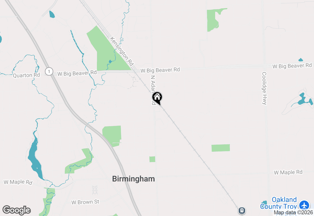 Map of 1050 N Adams Road #107, Birmingham, MI 48009