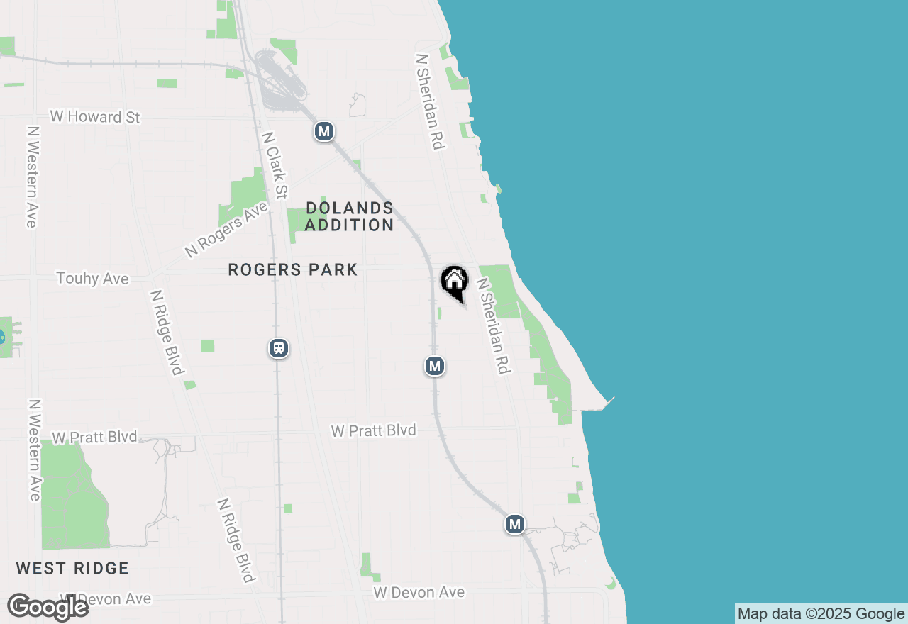 Map of 1356 W Greenleaf Avenue #3, Chicago, IL 60626