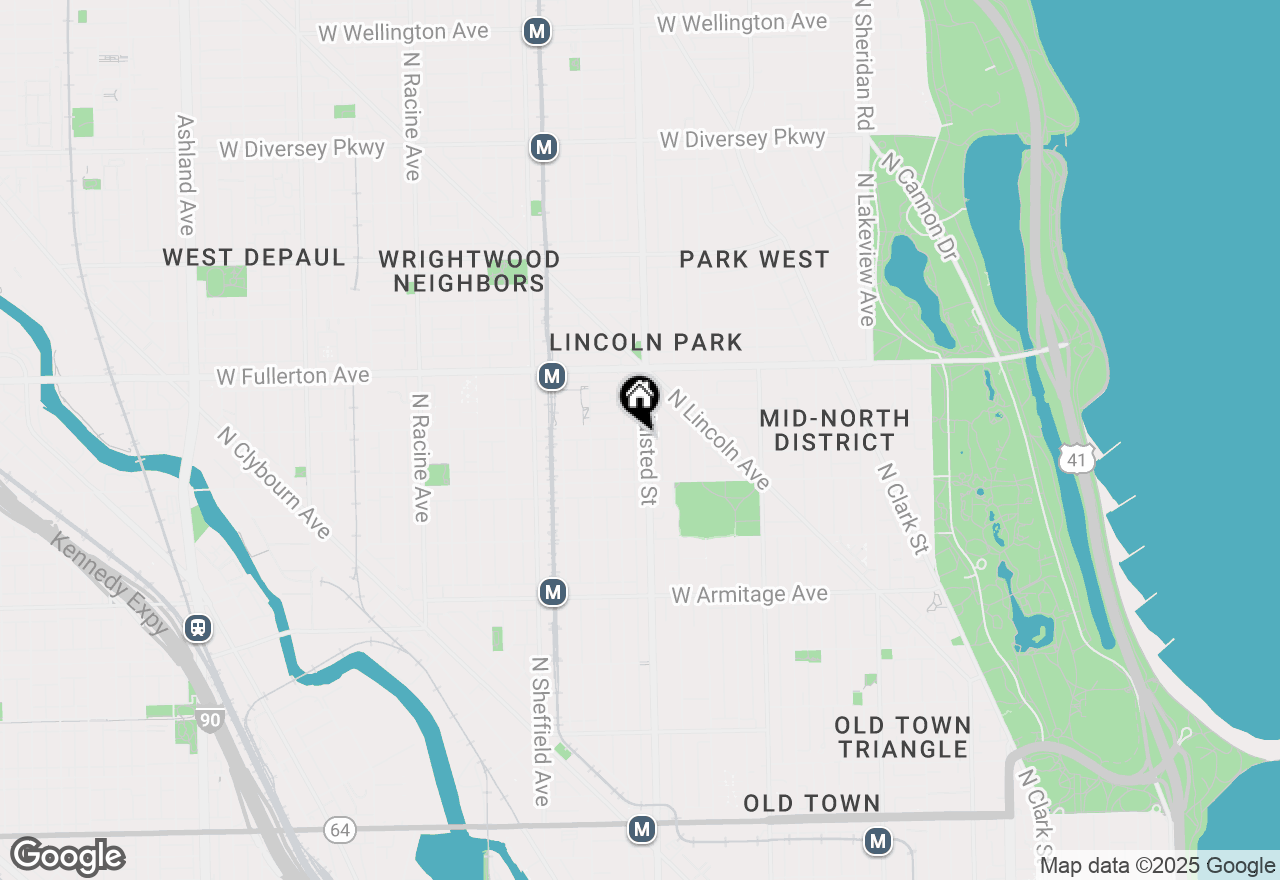 Map of 2242 N Halsted Street #2, Chicago, IL 60614