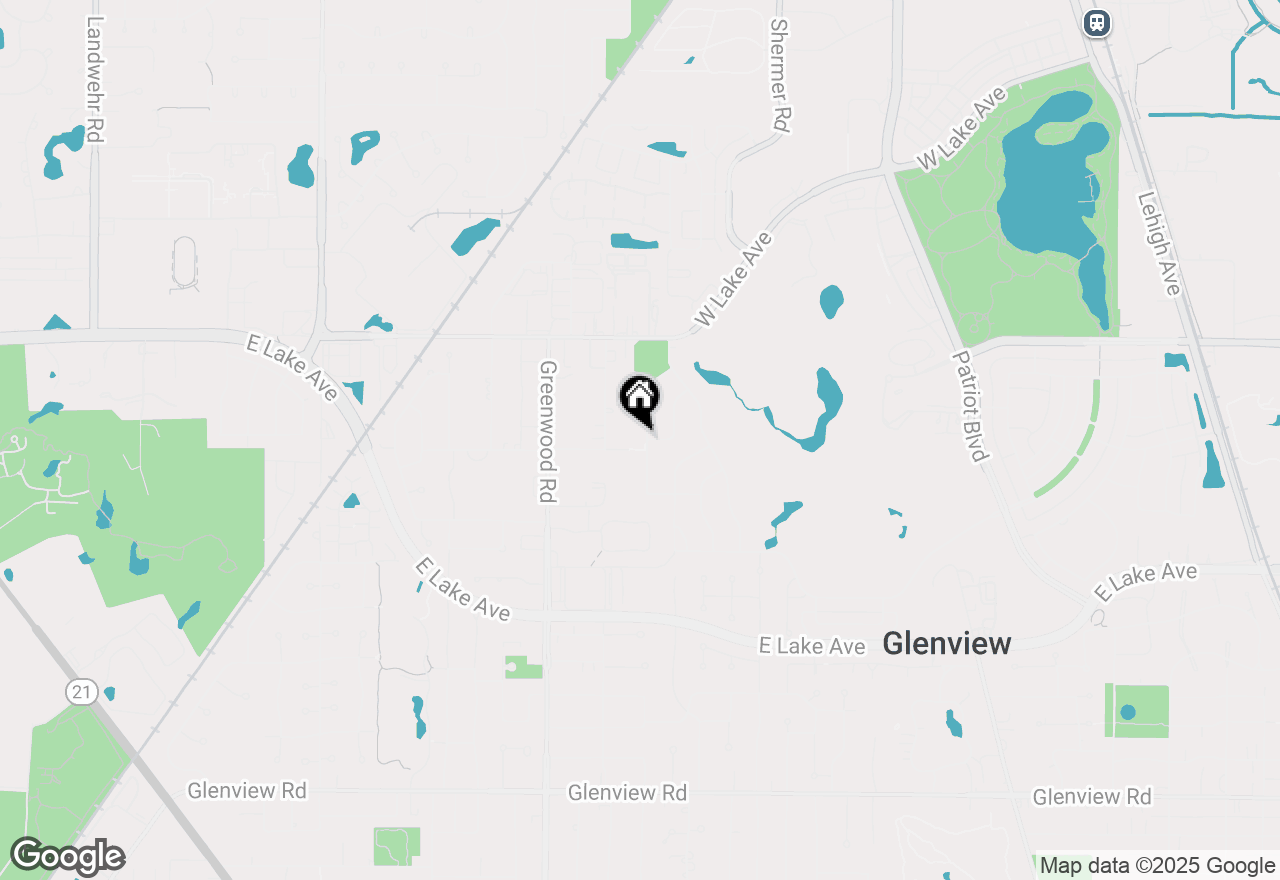 Map of 1608 Saratoga Lane, Glenview, IL 60026