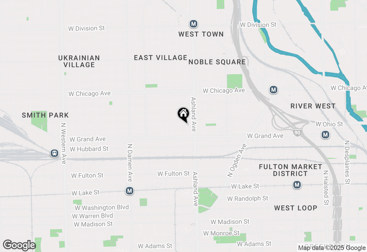 Map of 1641 W Ohio Street, Chicago, IL 60622