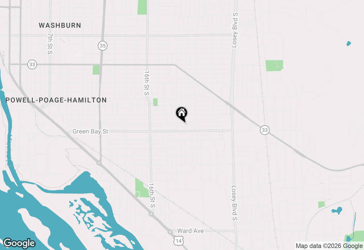 Map of 1918 Redfield St, La Crosse, WI 54601