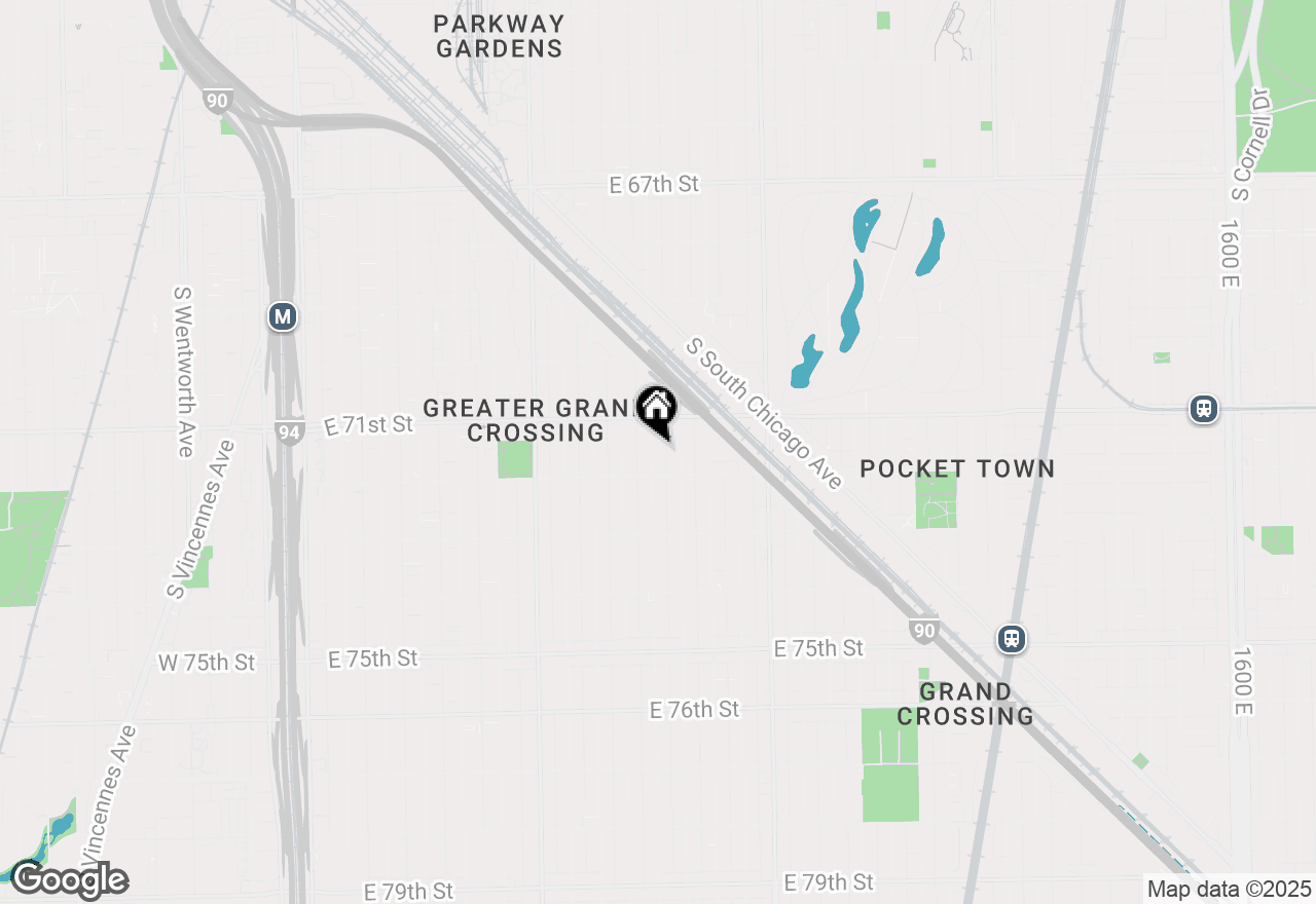 Map of 7137 S Saint Lawrence Avenue #1, Chicago, IL 60619