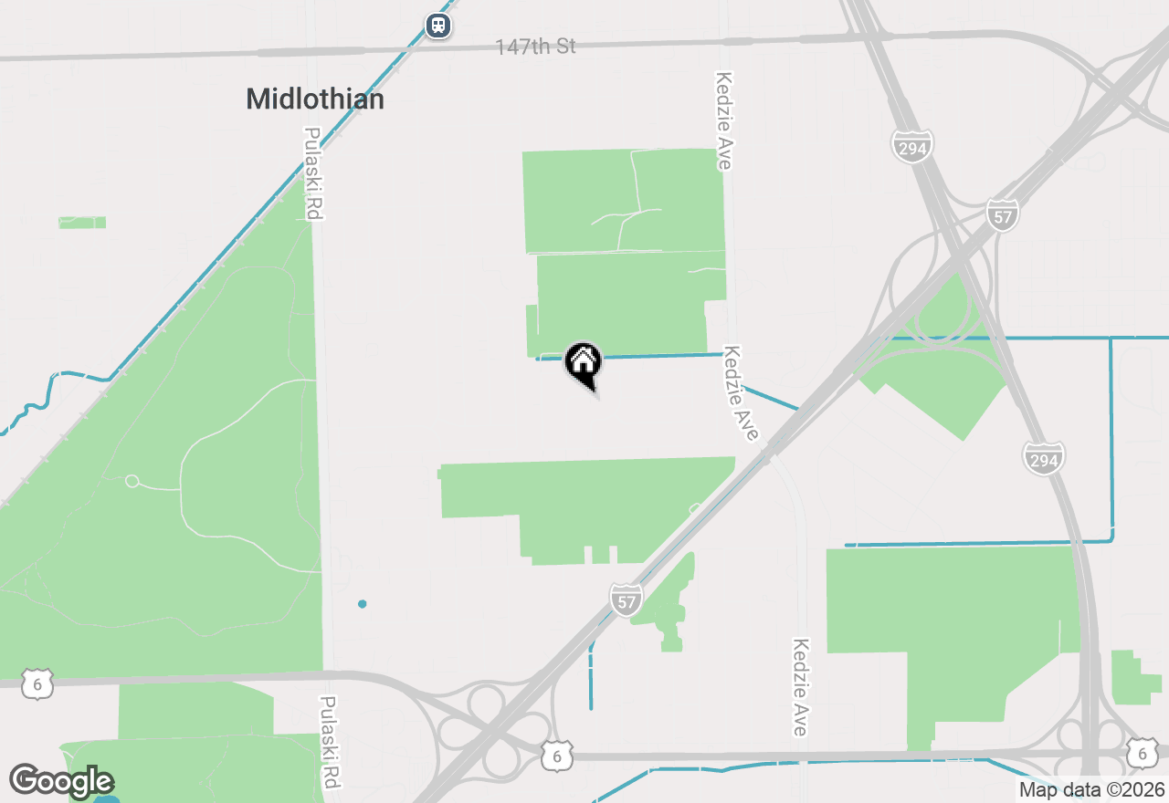 Map of 15333 Cherry Lane, Markham, IL 60428