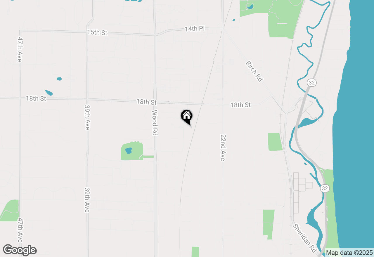 Map of 1875 27th Ave #5, Kenosha, WI 53140