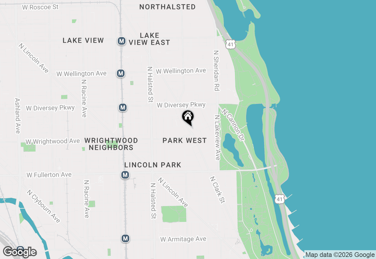 Map of 2625 N Clark #806, Chicago, IL 60614