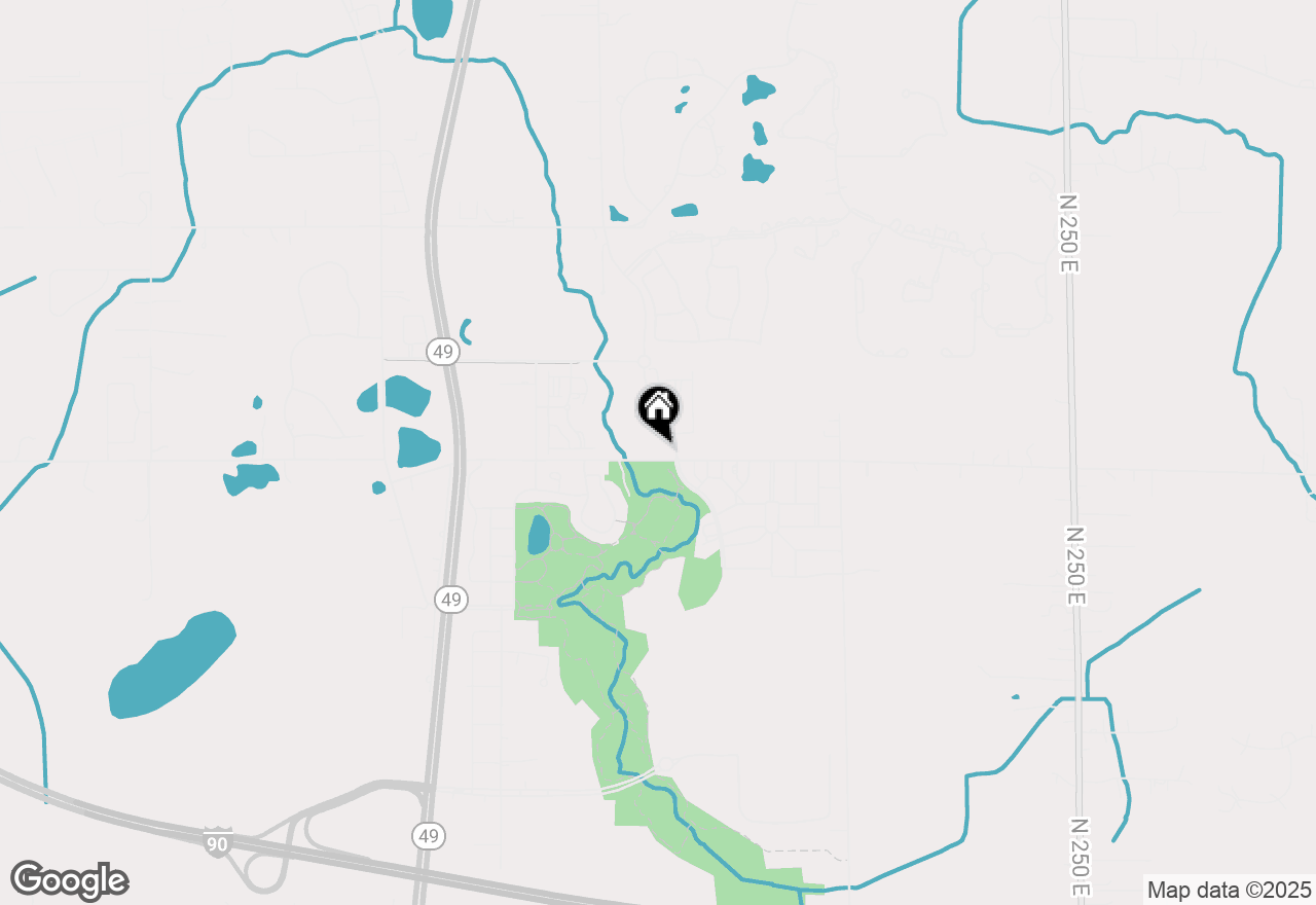 Map of 870 Sidewalk Road, Chesterton, IN 46304