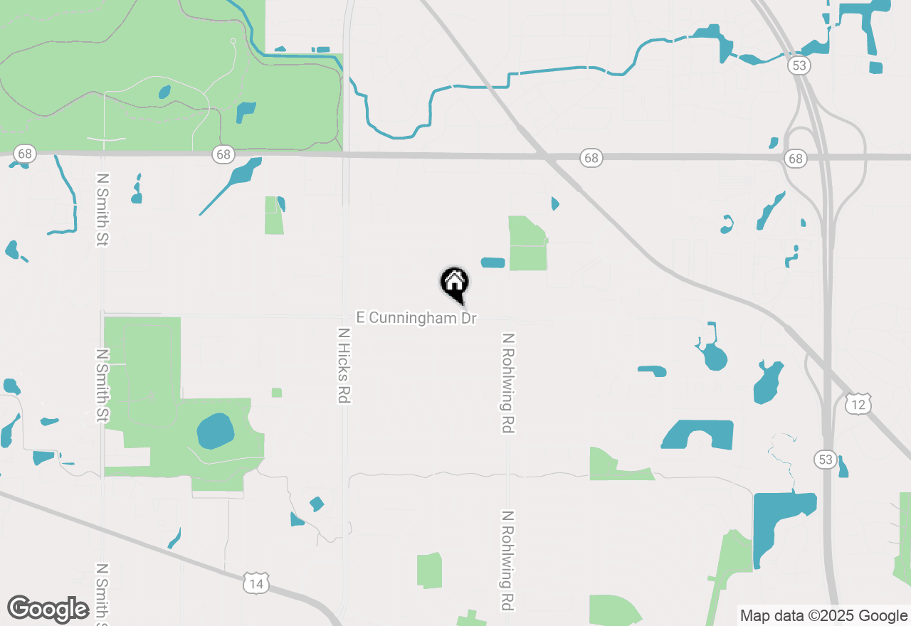 Map of 1215 N Elmwood Avenue, Palatine, IL 60074