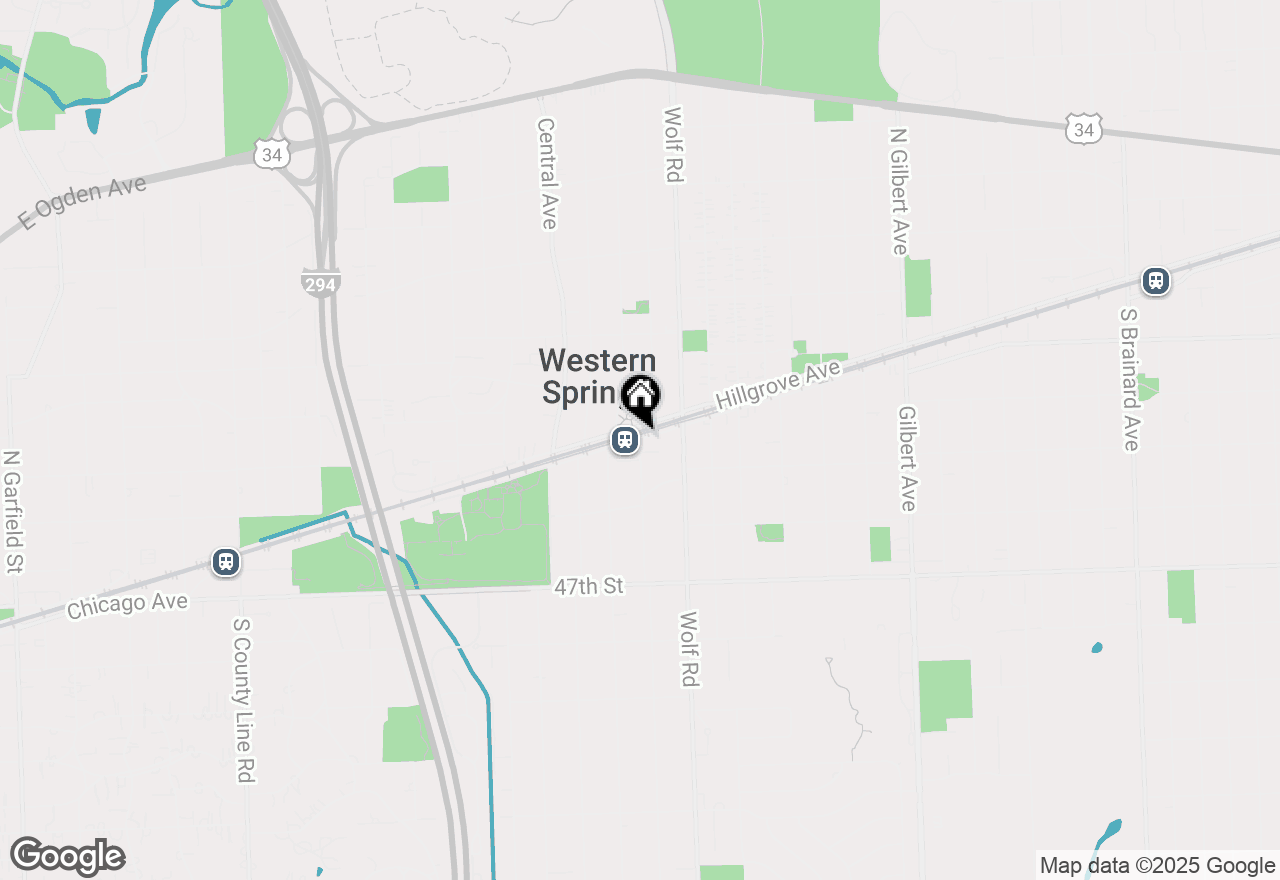 Map of 901 W Burlington Avenue, Western Springs, IL 60558