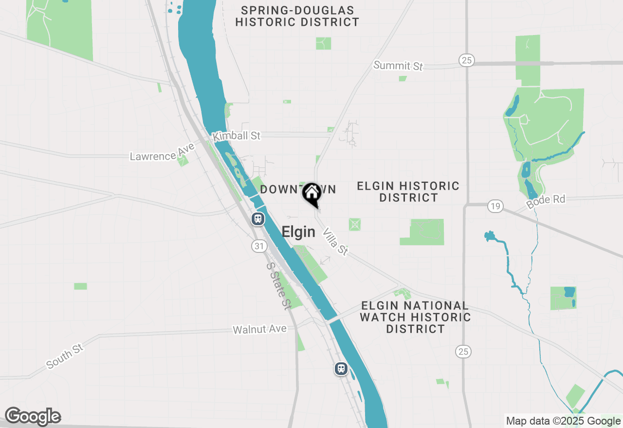 Map of 18 Villa Court, Elgin, IL 60120