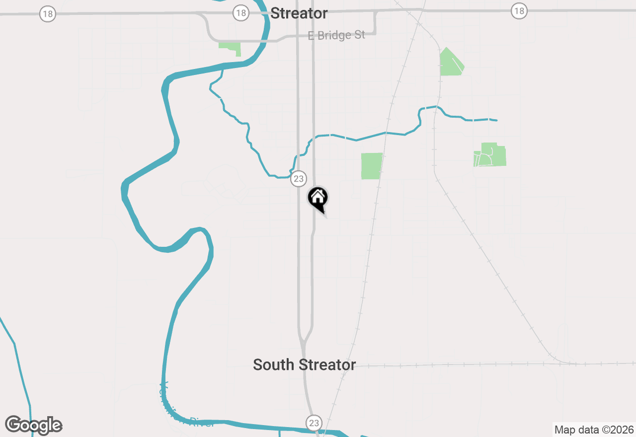 Map of 213 Sangamon Street, Streator, IL 61364