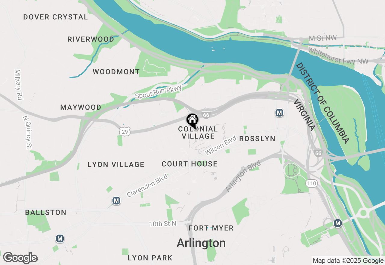 Map of 2011 Key Boulevard #596, Arlington, VA 22201