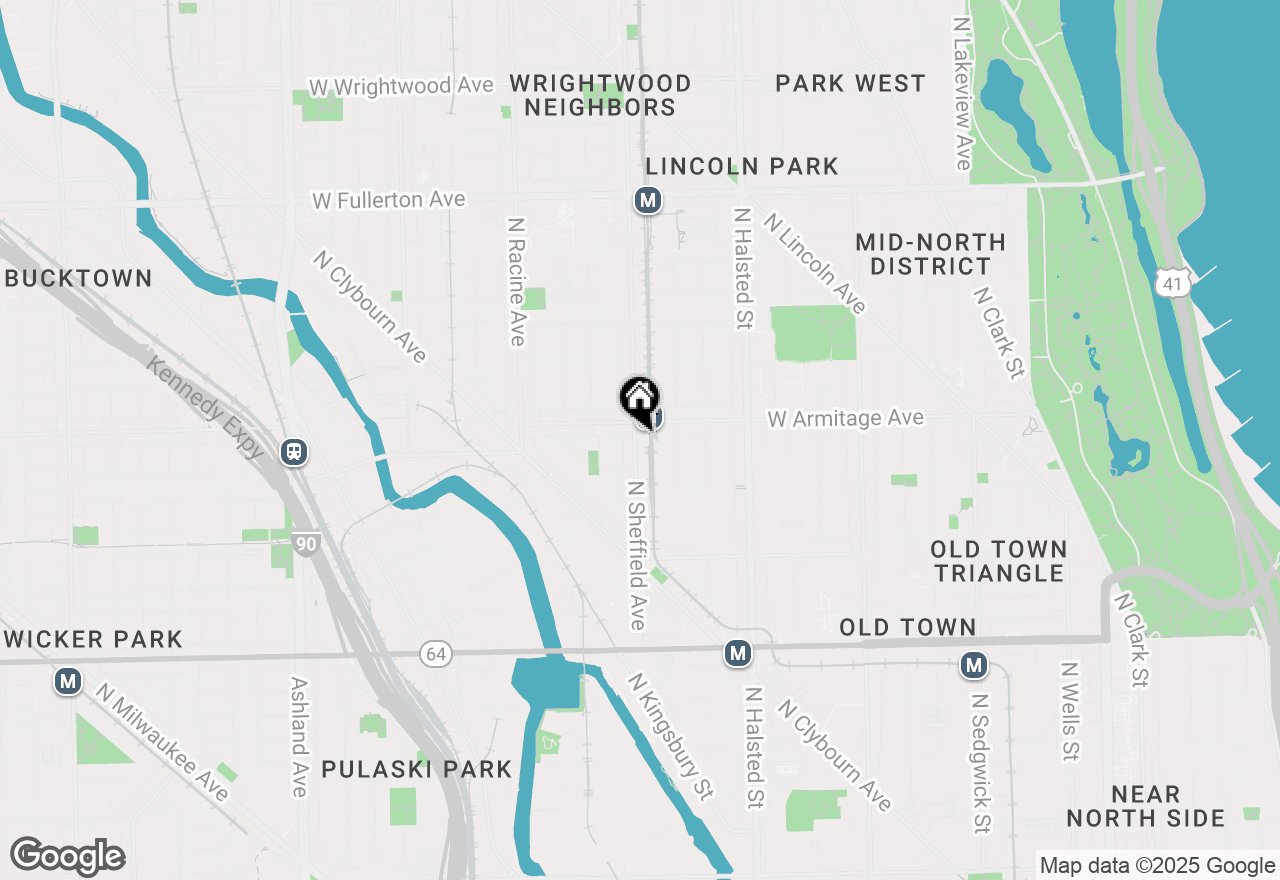Map of 1955 N Sheffield Avenue #2, Chicago, IL 60614