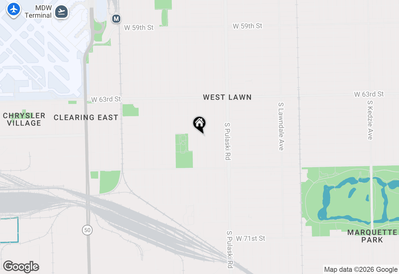 Map of 6510 S Kedvale Avenue, Chicago, IL 60629