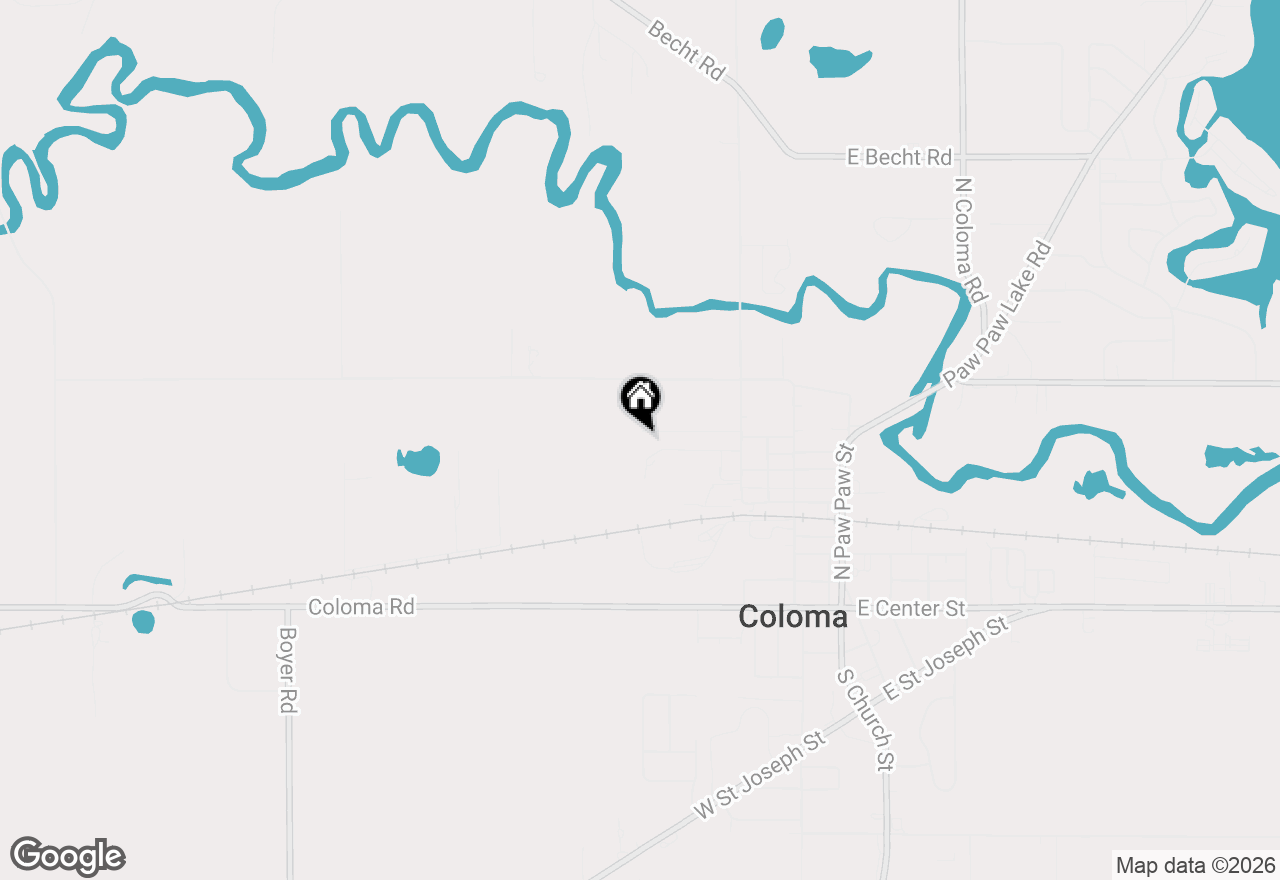Map of 384 Maple Street, Coloma, MI 49038