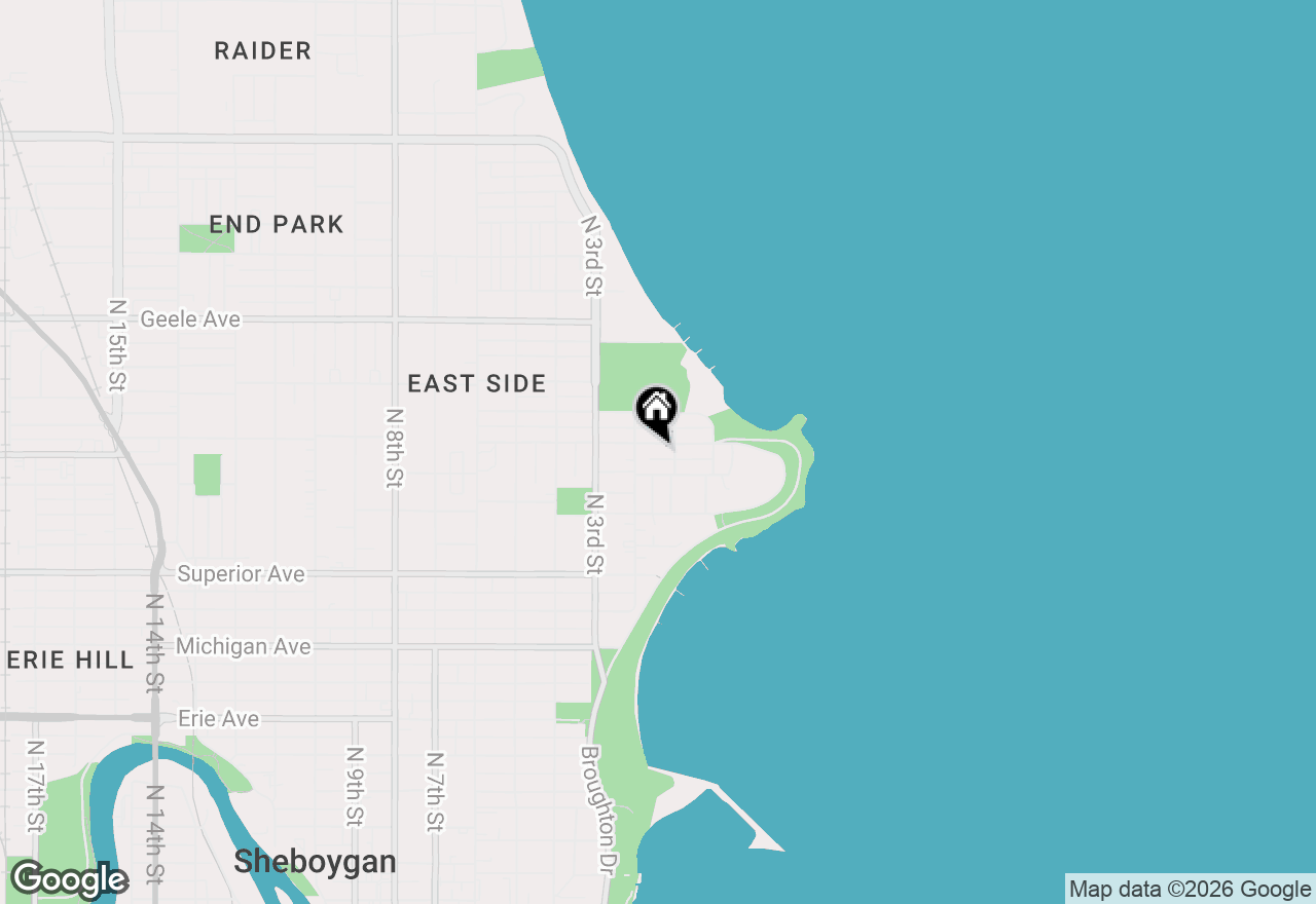 Map of 115 Lincoln Ave, Sheboygan, WI 53081