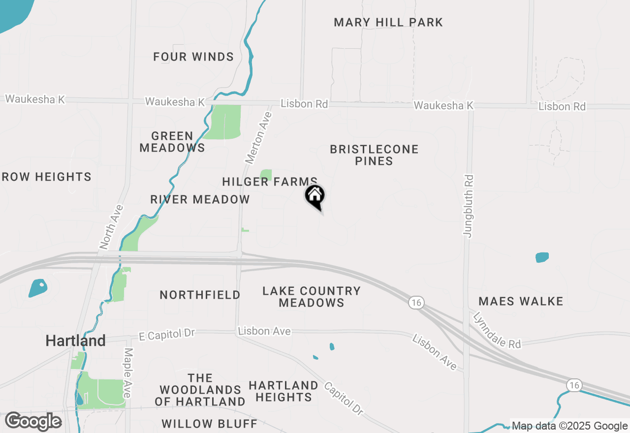 Map of 601 N Thornbush Cir, Hartland, WI 53029