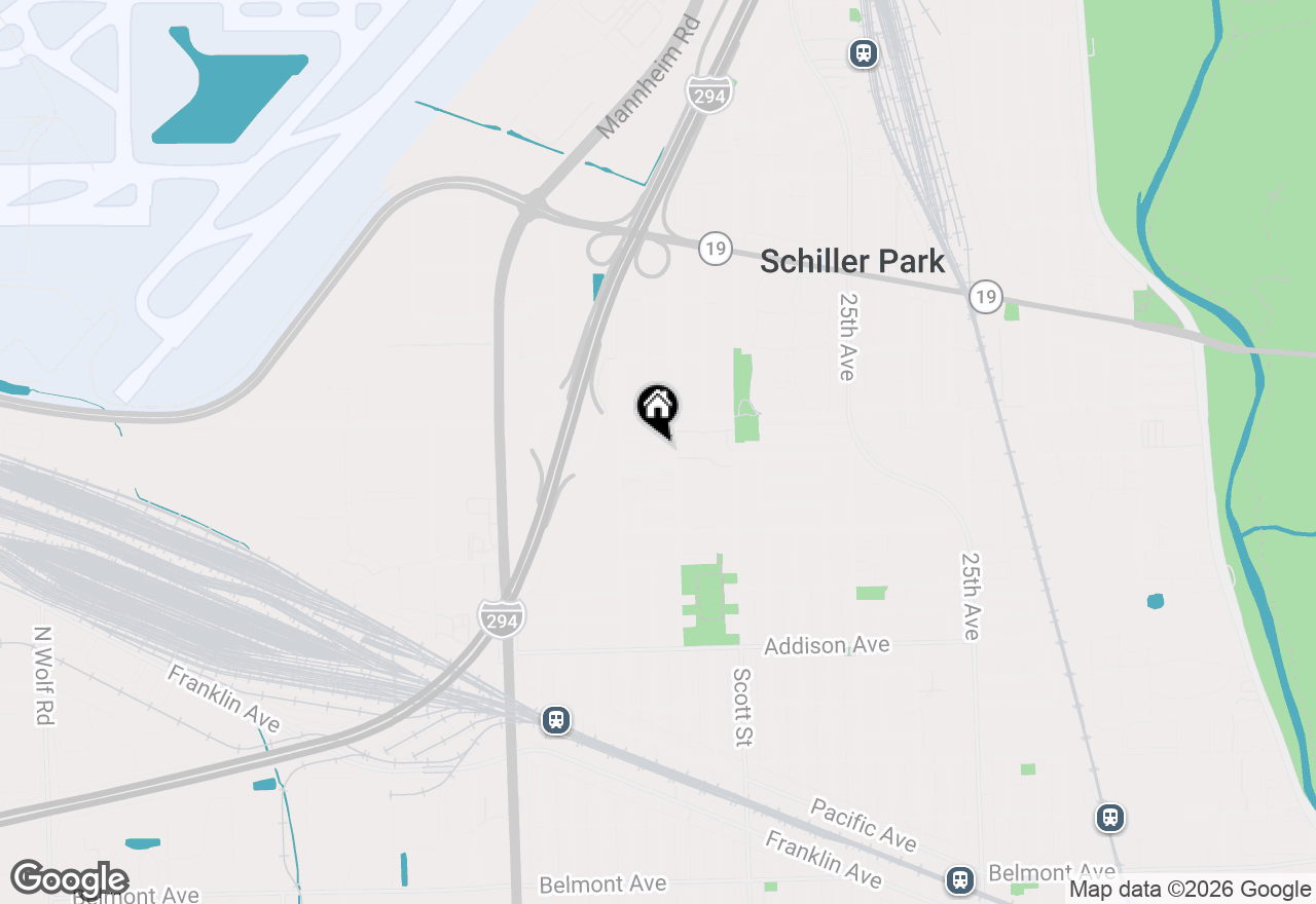 Map of 10114 Hartford Court #GC, Schiller Park, IL 60176