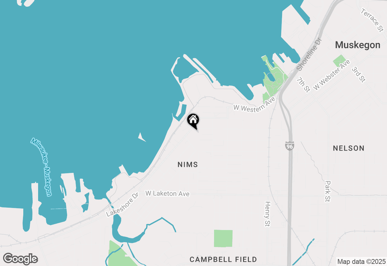 Map of 1249 Lakeshore Drive #205, Muskegon, MI 49441