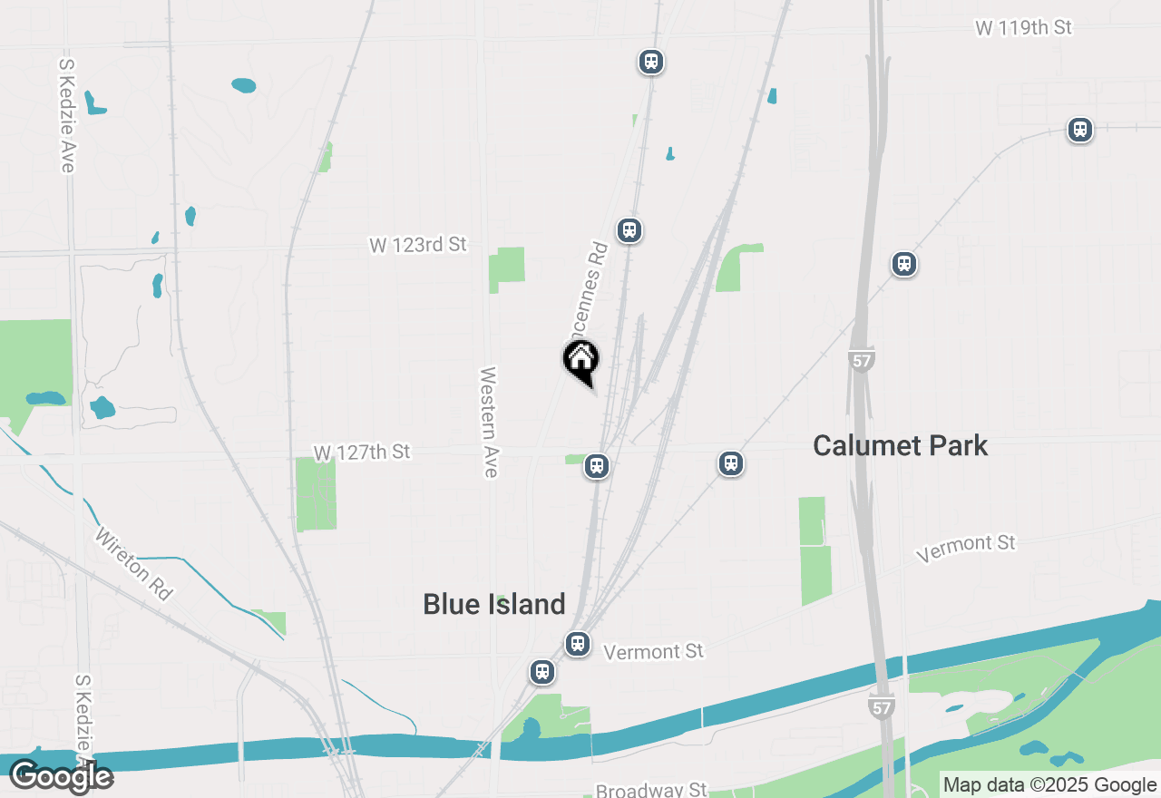 Map of 12603 Irving Avenue, Blue Island, IL 60406