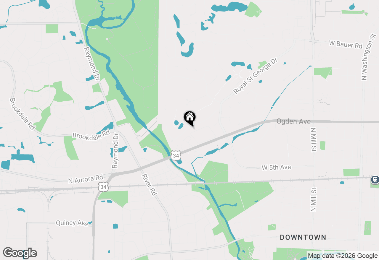 Map of 1120 Summit Hills Lane, Naperville, IL 60563