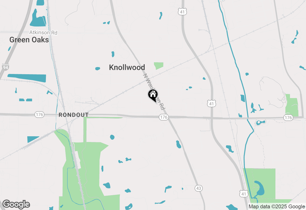 Map of 902 W Washington Avenue, Lake Bluff, IL 60044