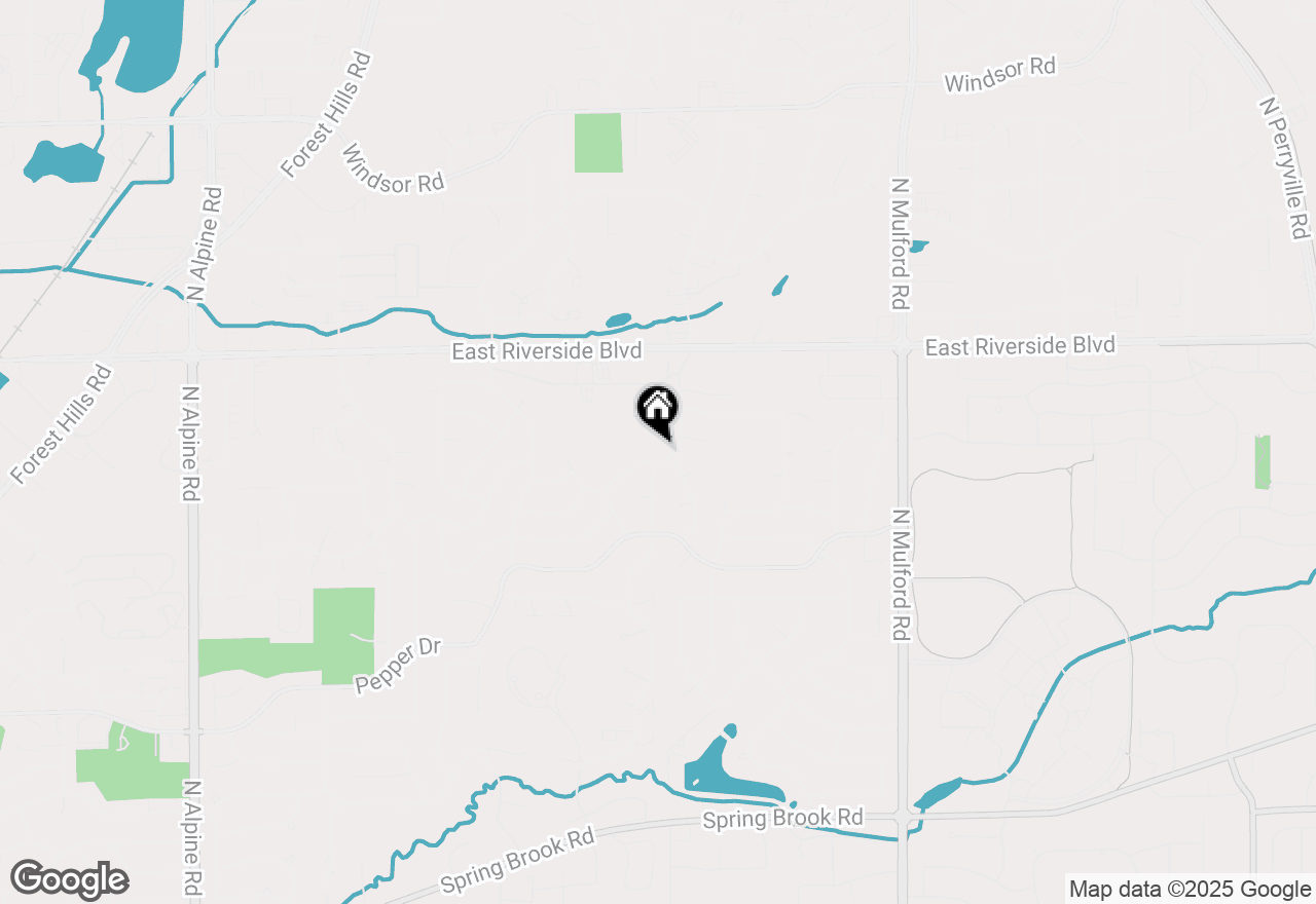 Map of 3852 Foxborough Lane, Rockford, IL 61114