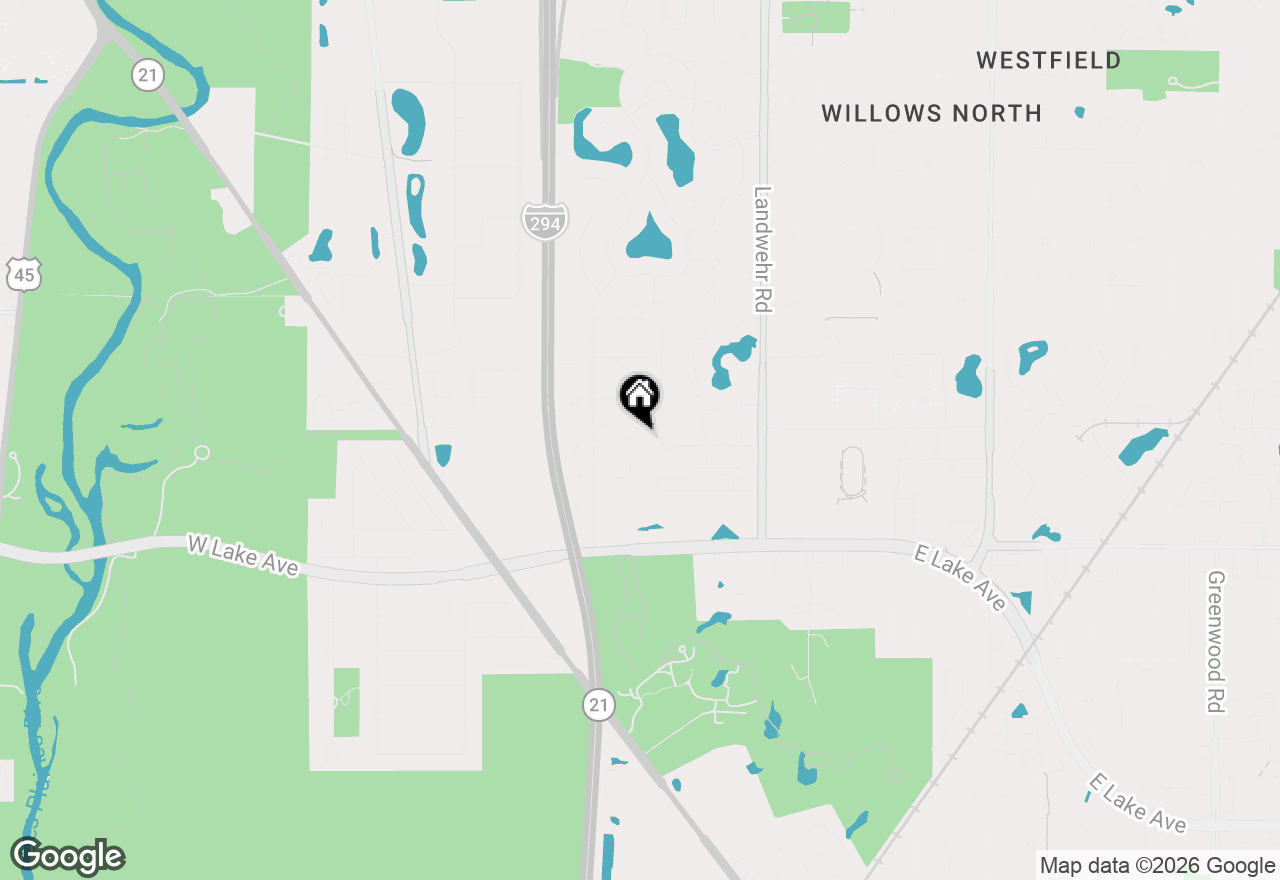 Map of 1923 Ivy Way, Glenview, IL 60026