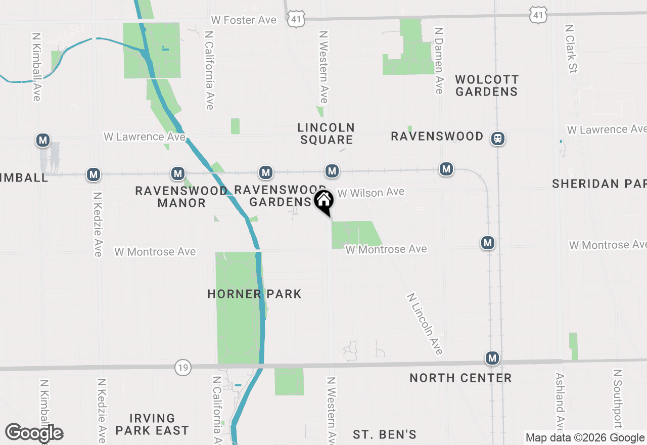 Map of (Address confidential), Chicago, Illinois 60625