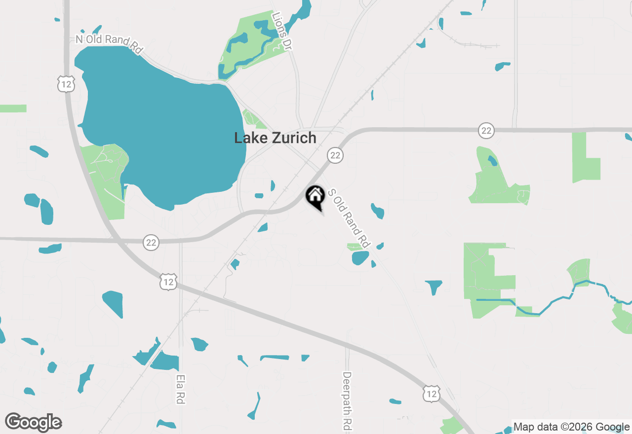 Map of 312 Meadow Lane, Lake Zurich, IL 60047