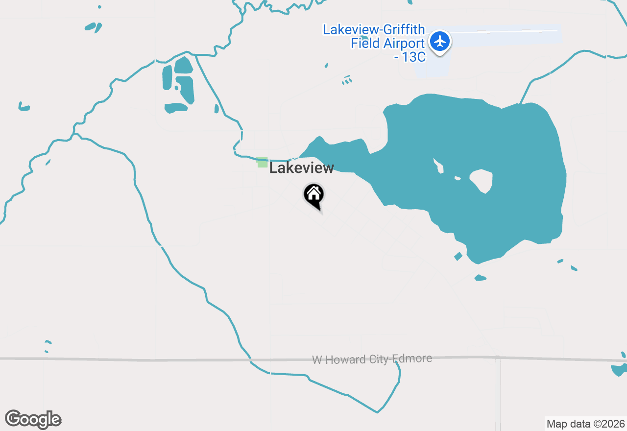 Map of 131 Third Street, Lakeview, MI 48850