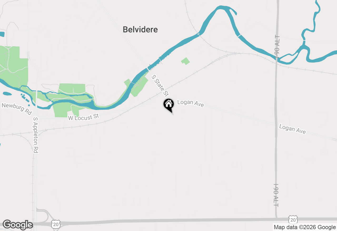 Map of 112 W 2nd Street, Belvidere, IL 61008