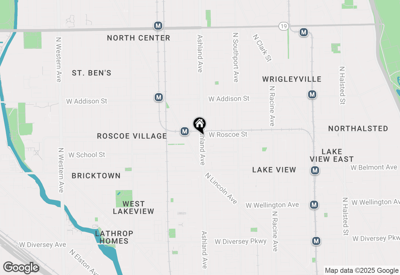 Map of 3352 N Ashland Avenue #1N, Chicago, IL 60657