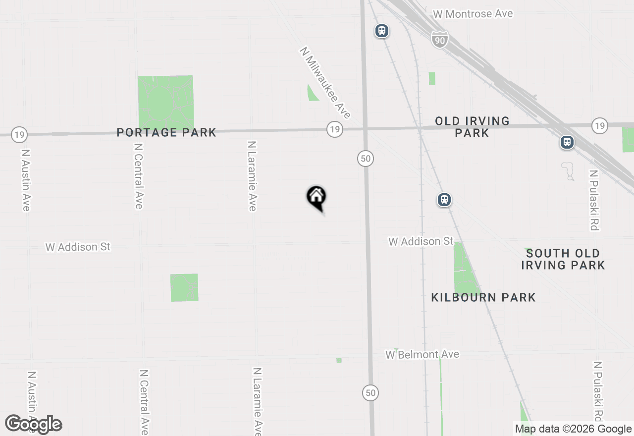 Map of 4945 W Waveland Avenue, Chicago, IL 60641