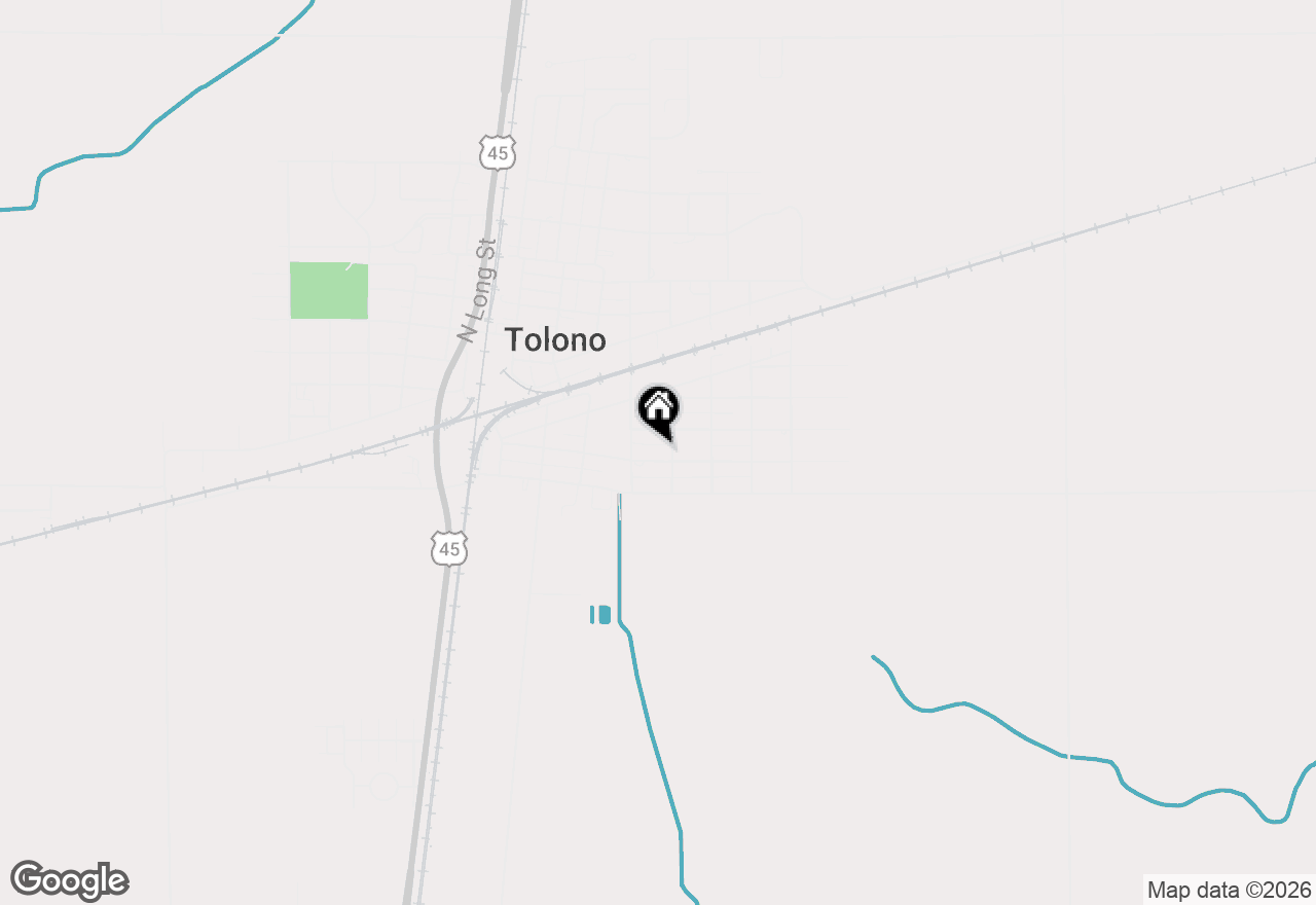 Map of 408 E Marshall Street, Tolono, IL 61880