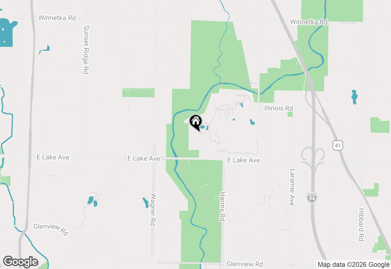 Map of 4088 Fairway Drive, Wilmette, IL 60091
