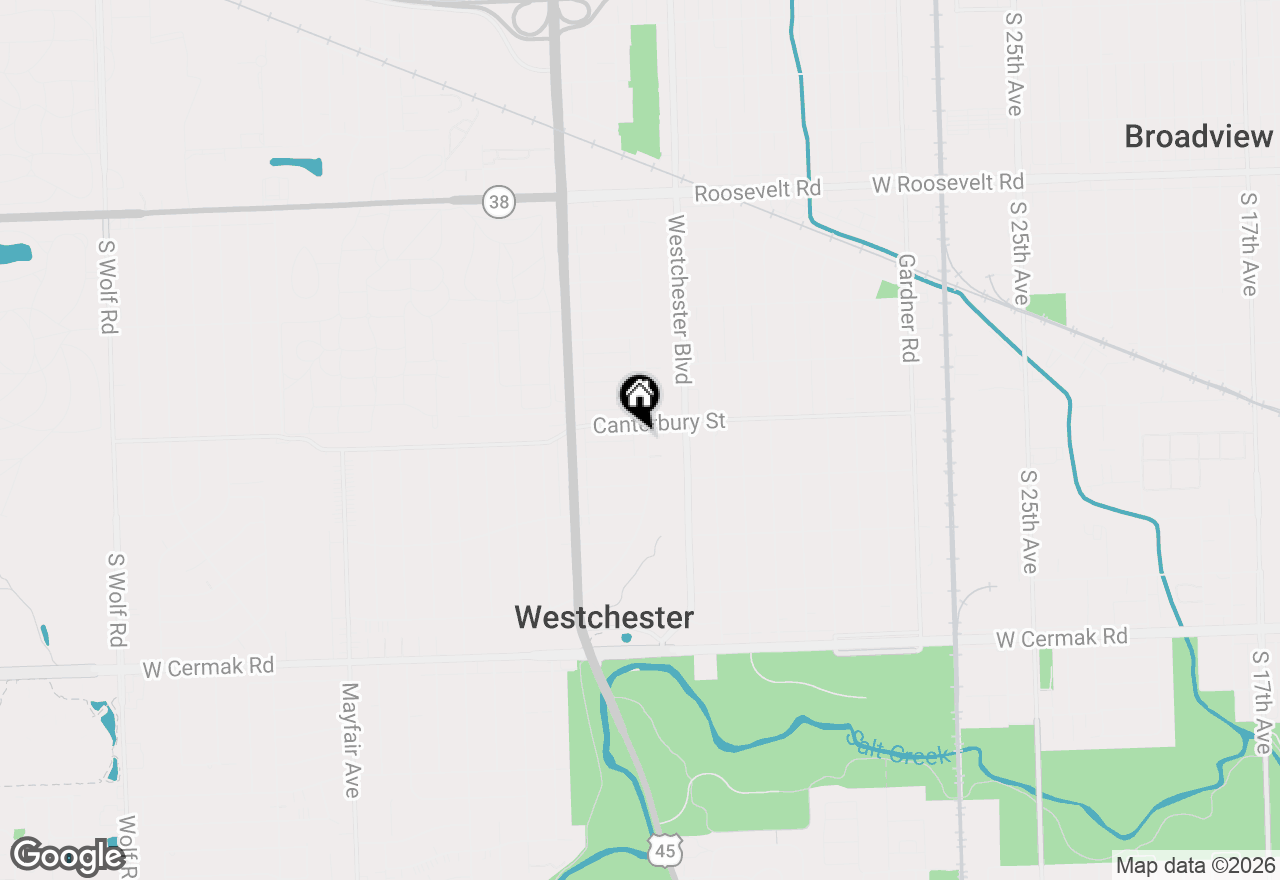 Map of 1616 Balmoral Avenue, Westchester, IL 60154