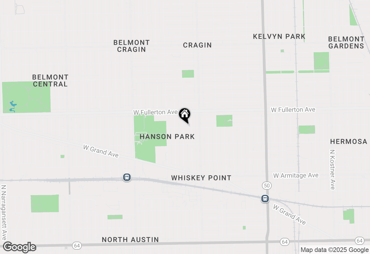 Map of 2301 N Lockwood Avenue #1E, Chicago, IL 60639