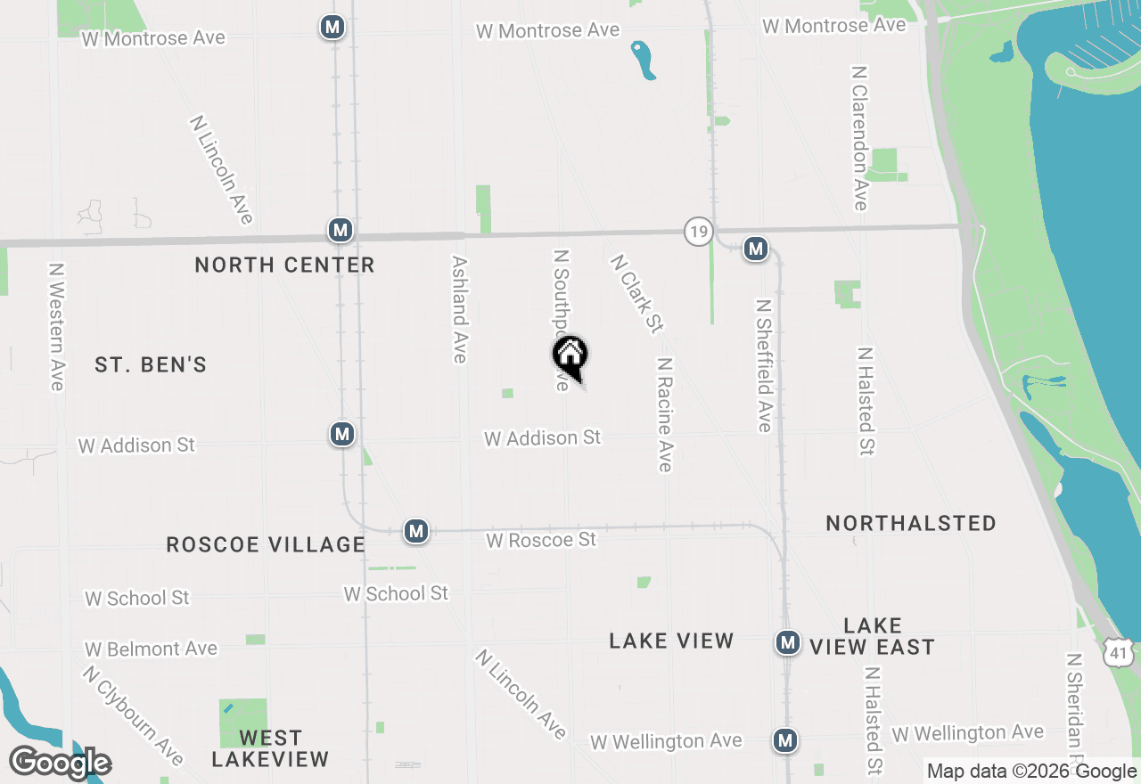 Map of 3655 N Southport Avenue #2N, Chicago, IL 60613