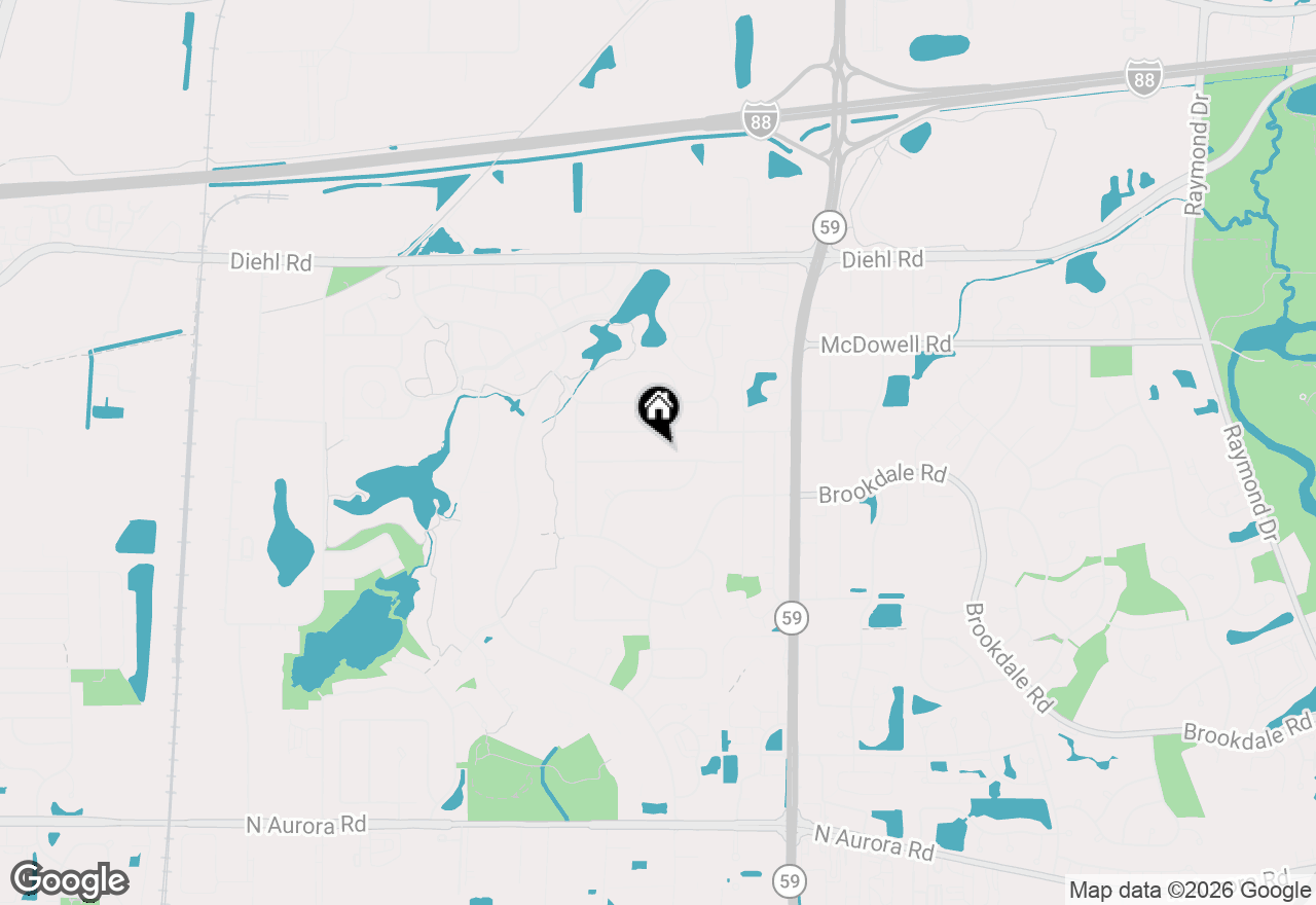 Map of 30W234 Claymore Lane, Naperville, IL 60563