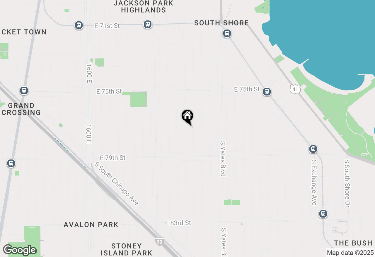 Map of 7716 S Paxton Avenue, Chicago, IL 60649