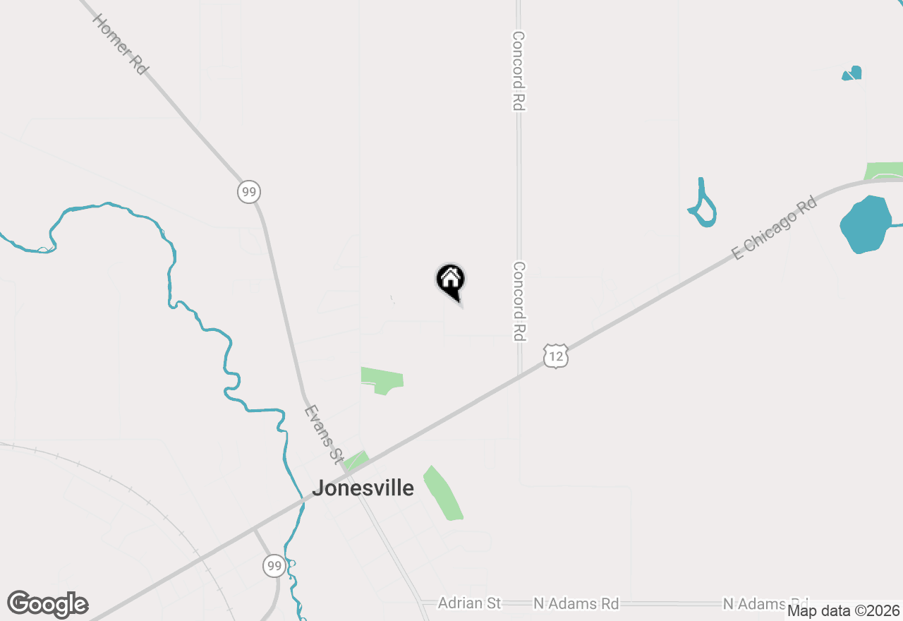 Map of 475 Greenbriar Place, Jonesville, MI 49250