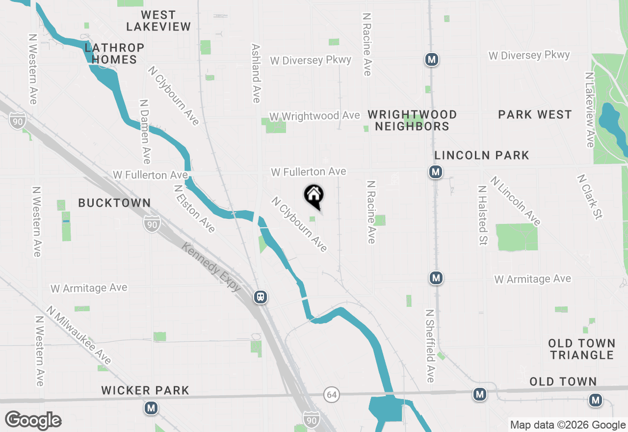 Map of (Address confidential), Chicago, Illinois 60614