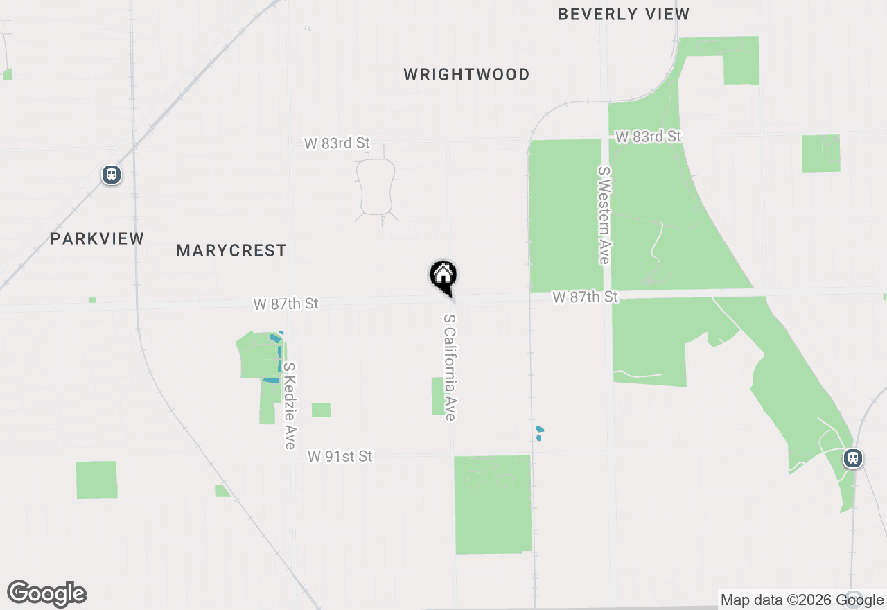 Map of 2801 W 87th Street, Evergreen Park, IL 60805