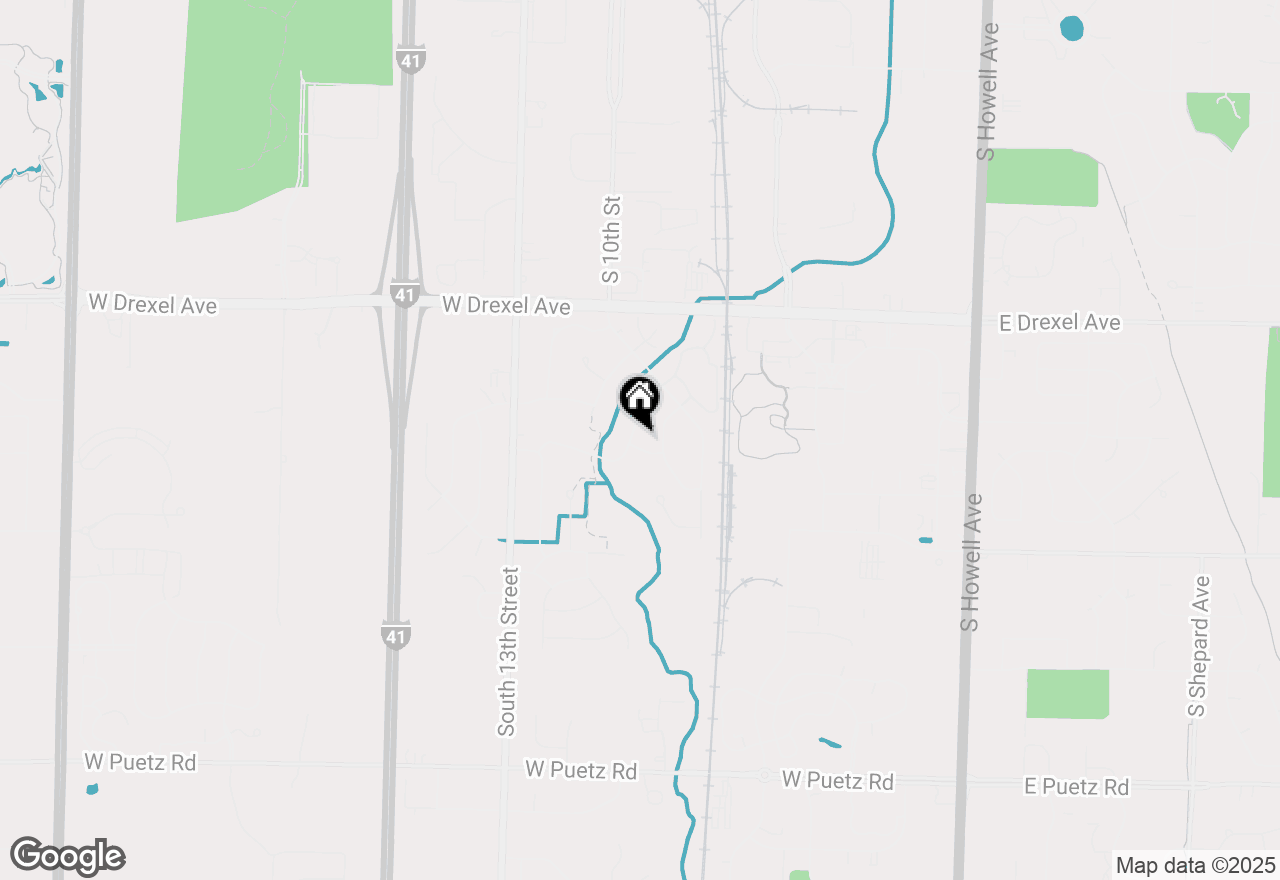 Map of 8150 S Waring Dr, Oak Creek, WI 53154
