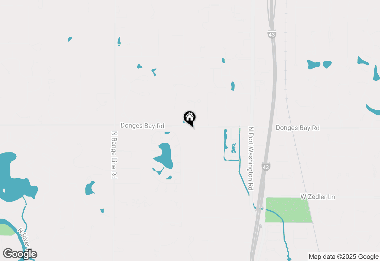 Map of 1933 W Donges Bay Rd, Mequon, WI 53092