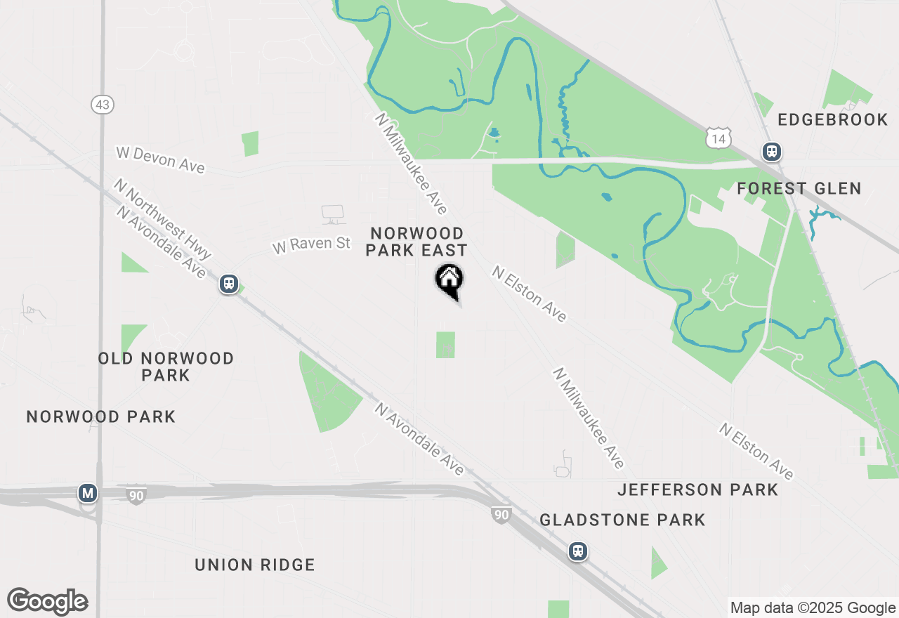 Map of 6319 W Holbrook Street, Chicago, IL 60646