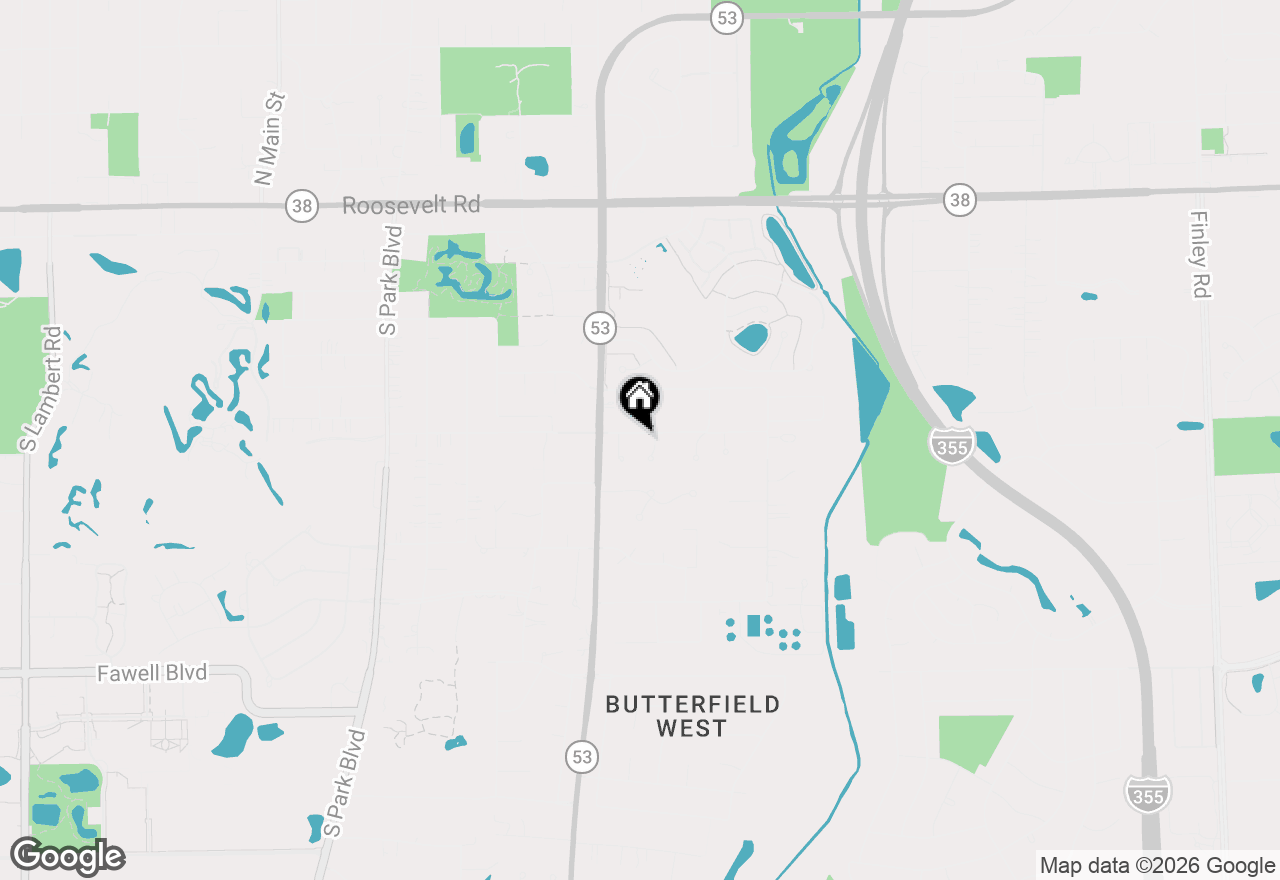 Map of 877 Sheehan Avenue, Glen Ellyn, IL 60137