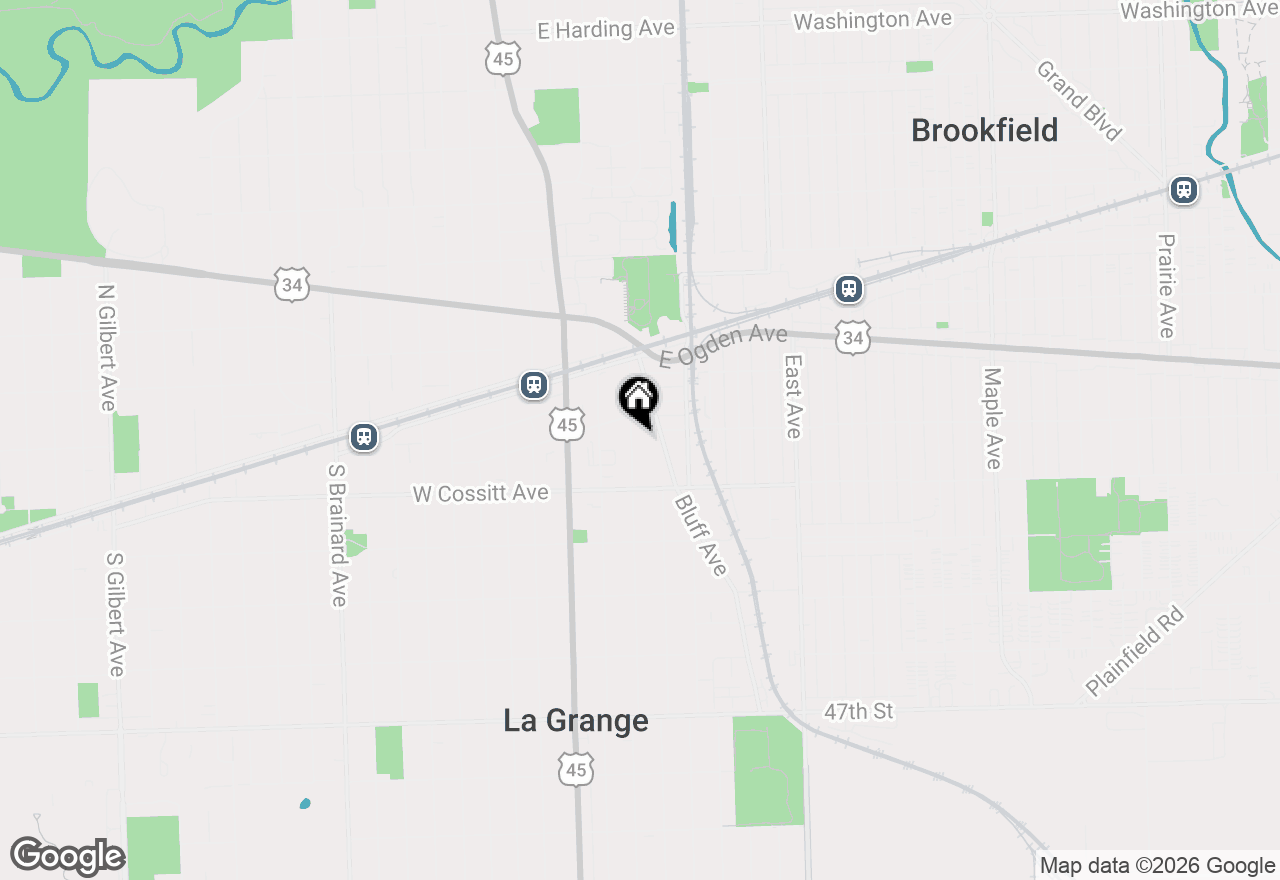 Map of 61 7 Avenue, La Grange, IL 60525