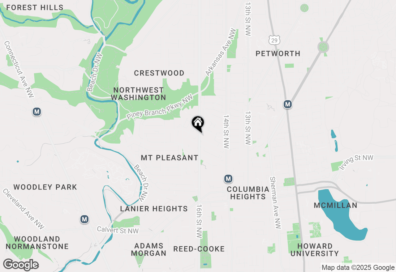 Map of 3420 16th Street Nw #304, Washington, DC 20010